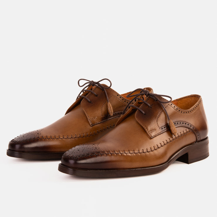 The Moon Tan Leather Derby Shoe
