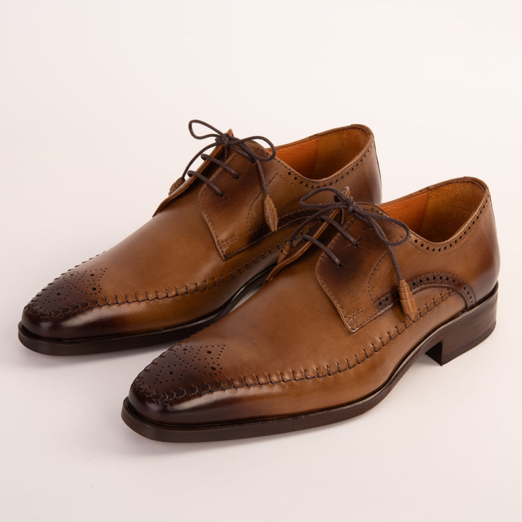 The Moon Tan Leather Derby Shoe