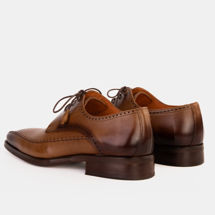 The Moon Tan Leather Derby Shoe