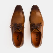 The Moon Tan Leather Derby Shoe