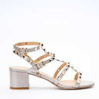 The Nejapa Beige Leather Multi Strap Women Sandal