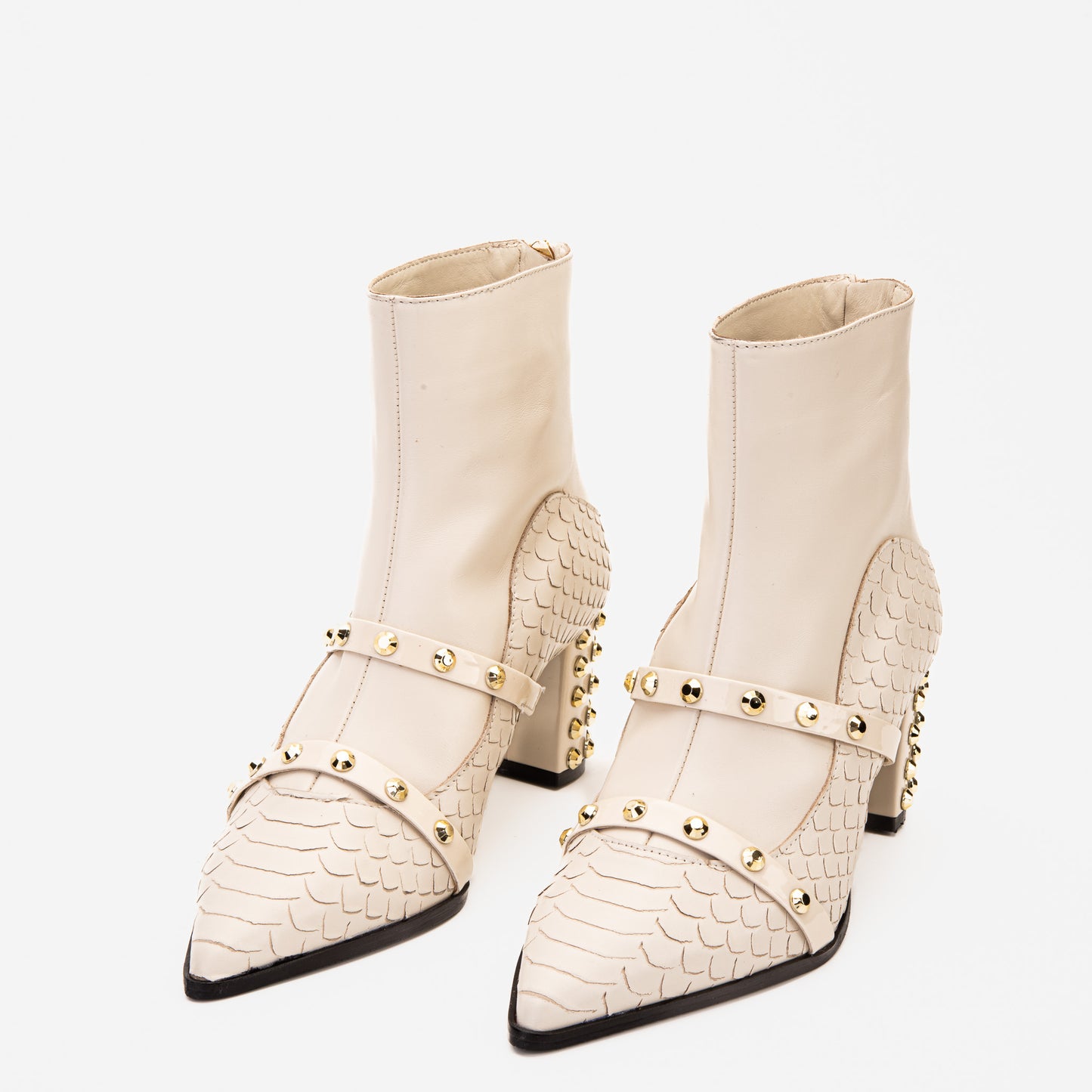 Las Botas de Mujer de Tacón Cuadrado de Cuero Valentina