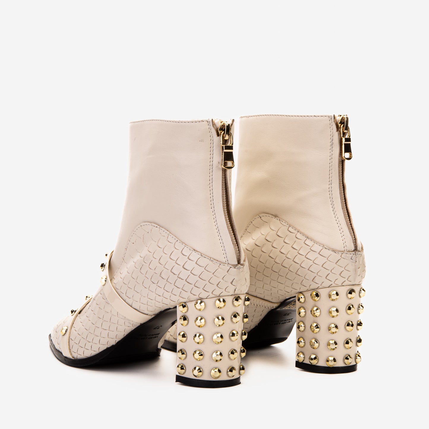 Las Botas de Mujer de Tacón Cuadrado de Cuero Valentina