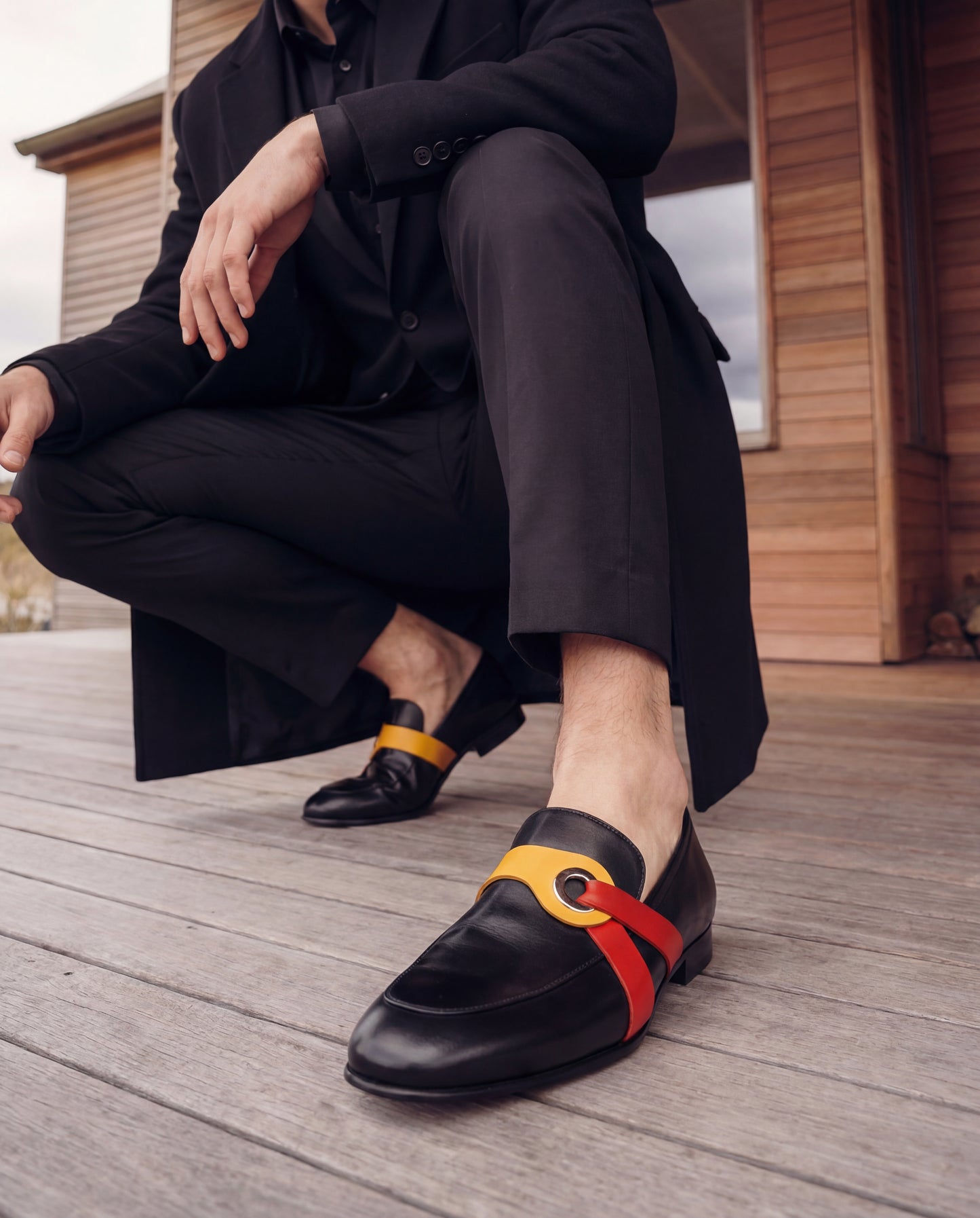 Mocasín de vestir Jackie Black Bit de edición limitada para hombre