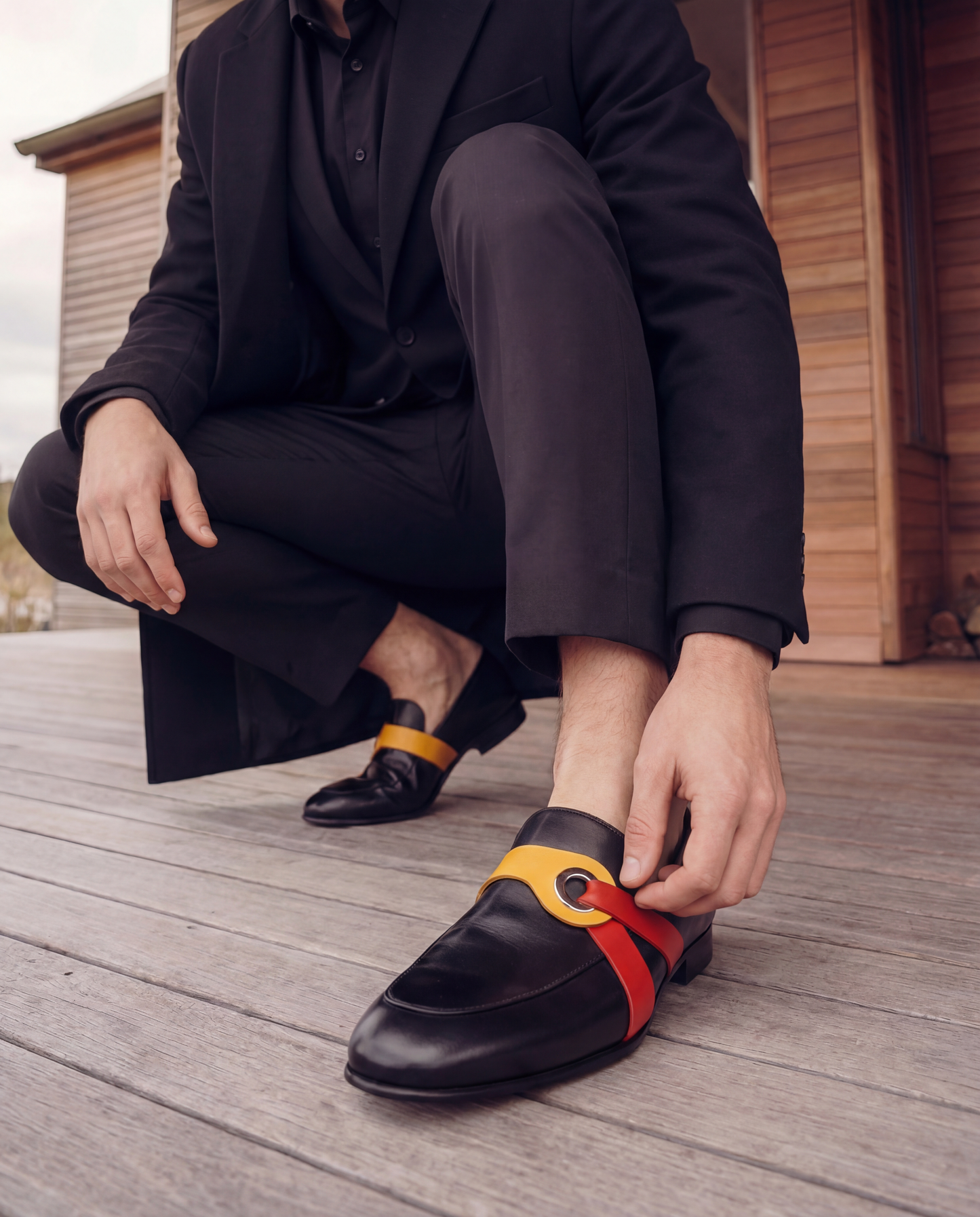 Mocasín de vestir Jackie Black Bit de edición limitada para hombre