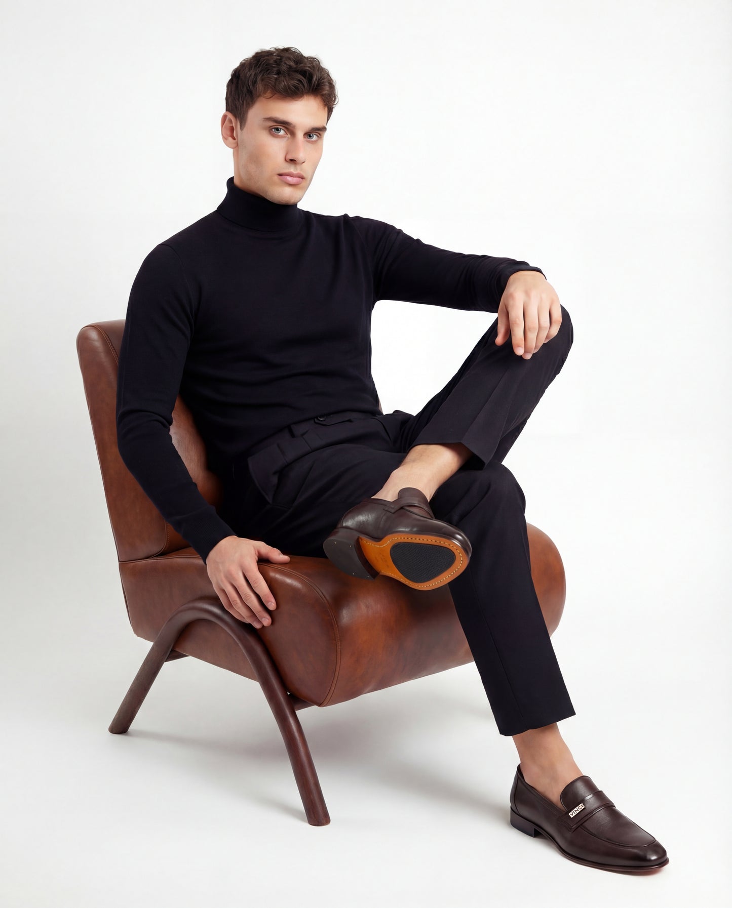 El mocasín Ashford para hombre en piel de búfalo Baby