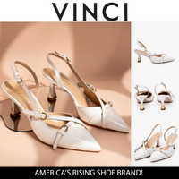 The Atlantic White Leather Slingback Women Sandal