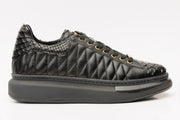 The Bald Black Snk Leather Sneaker Limited Edition