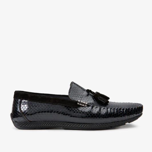 The Cordova Black Patent Leather Tassel Loafer Men Shoe  Final Sale!