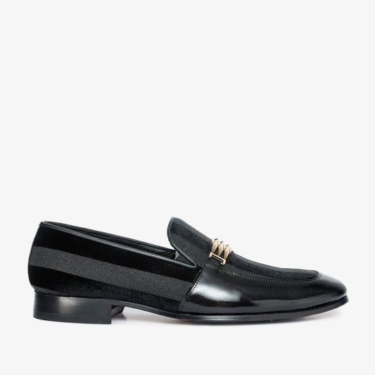 The Pontalto Leather Men Shoe Black Bit Loafer