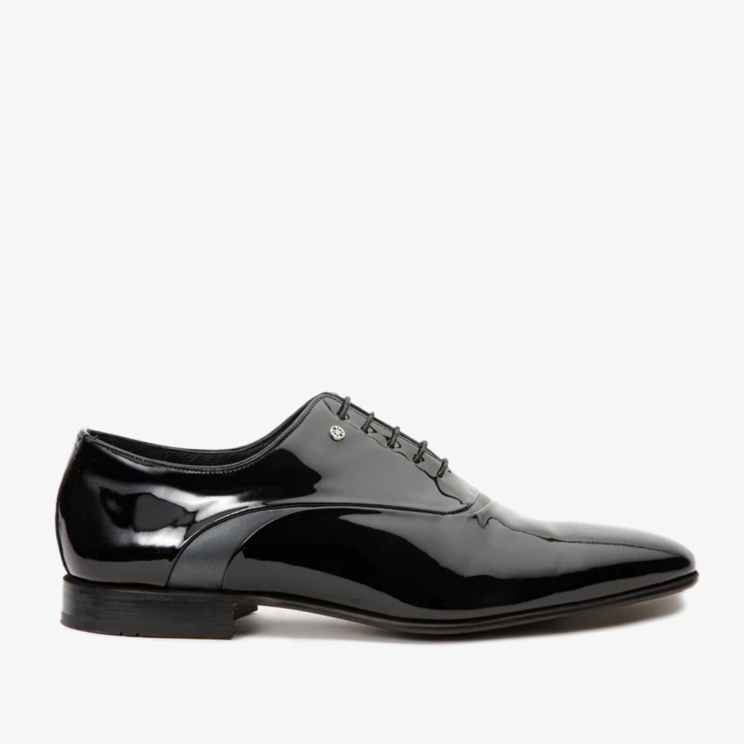 Los zapatos Oxford para hombre de punta lisa de charol negro de París ¡Venta final!