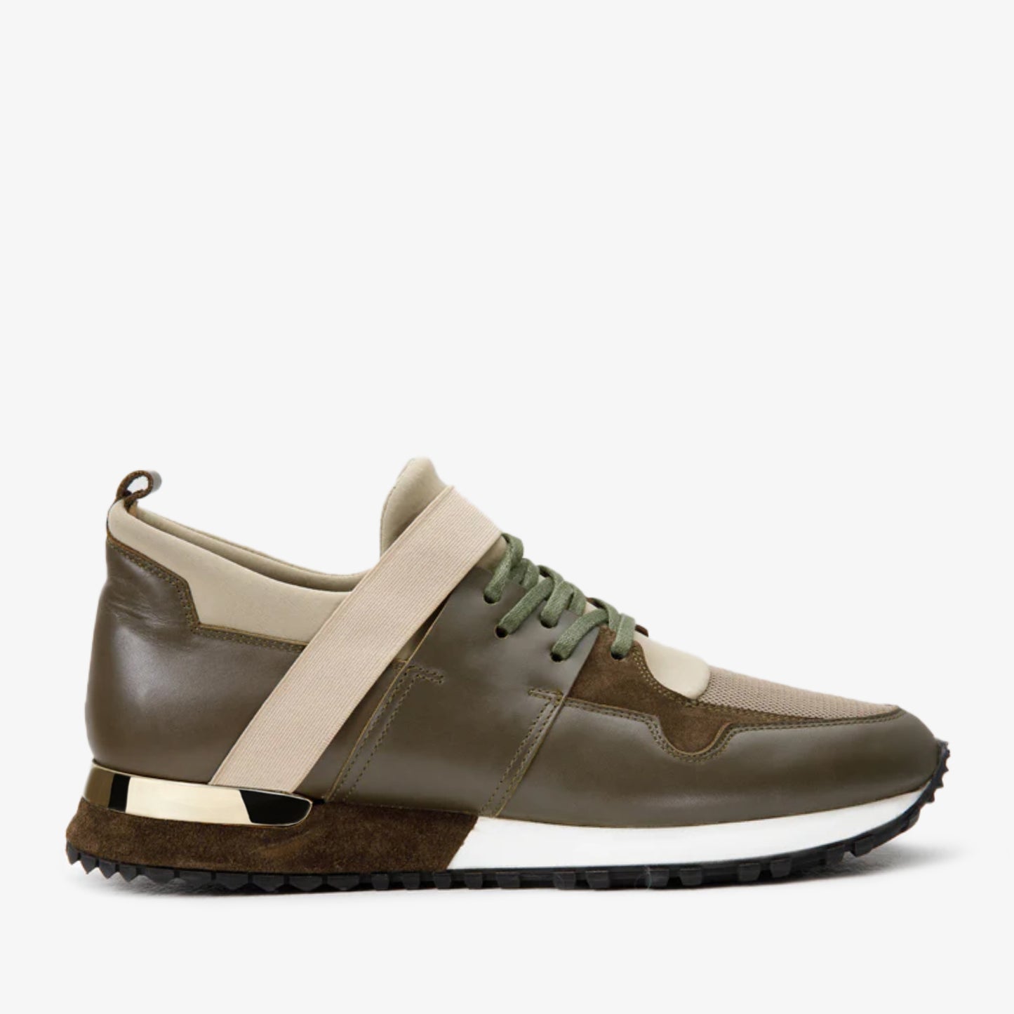 Zapatillas de cuero verde Reno para hombre ¡Venta final!