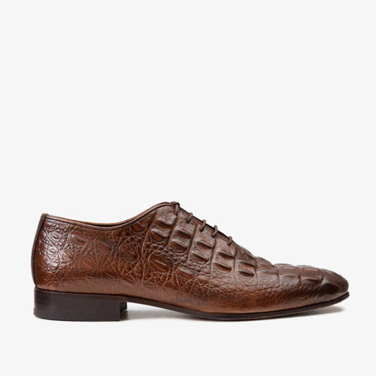 The Randor Brown Leather Oxford Men Shoe