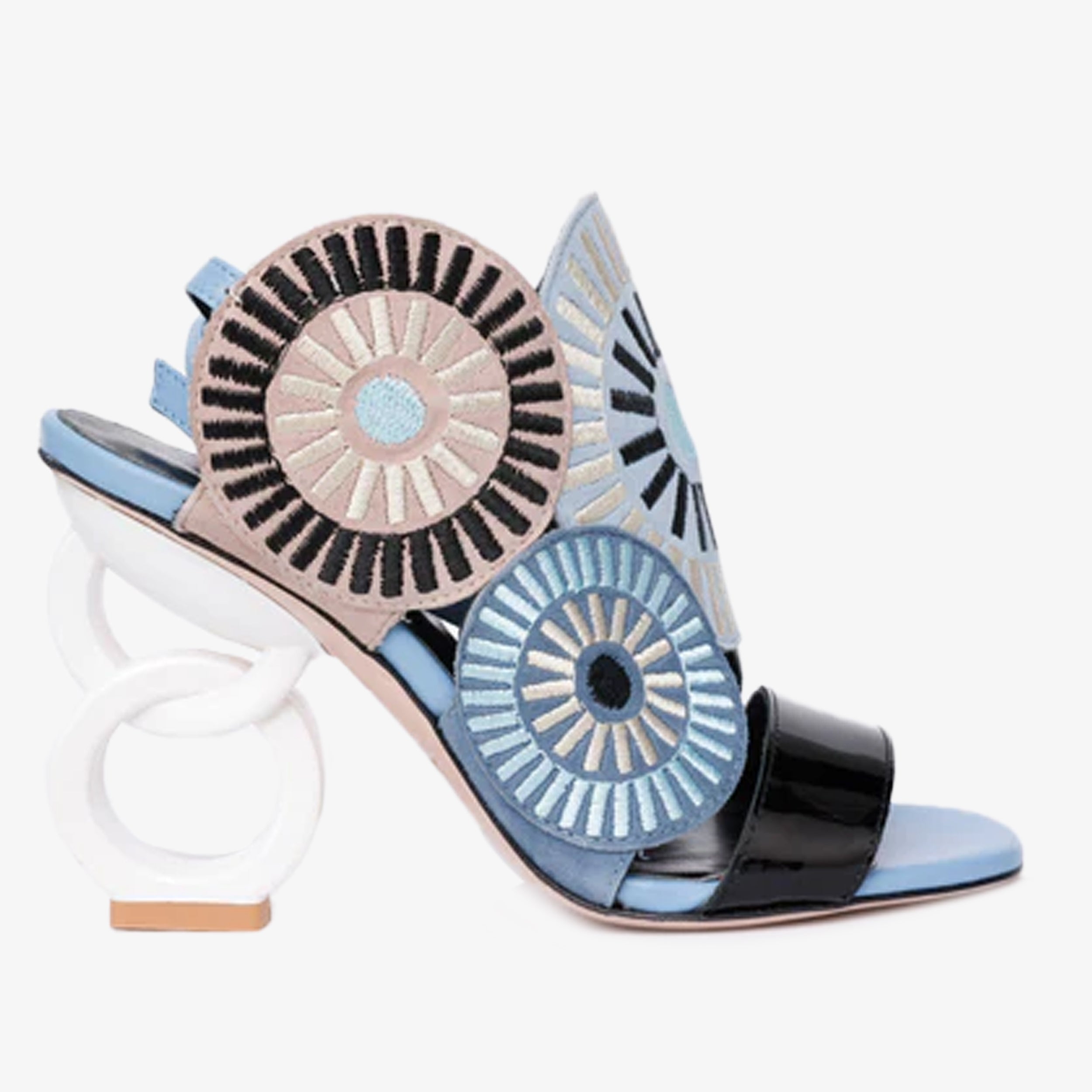 The Parama Blue Leather Ankle Strap Women Sandal