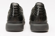 The Bald Black Snk Leather Sneaker Limited Edition