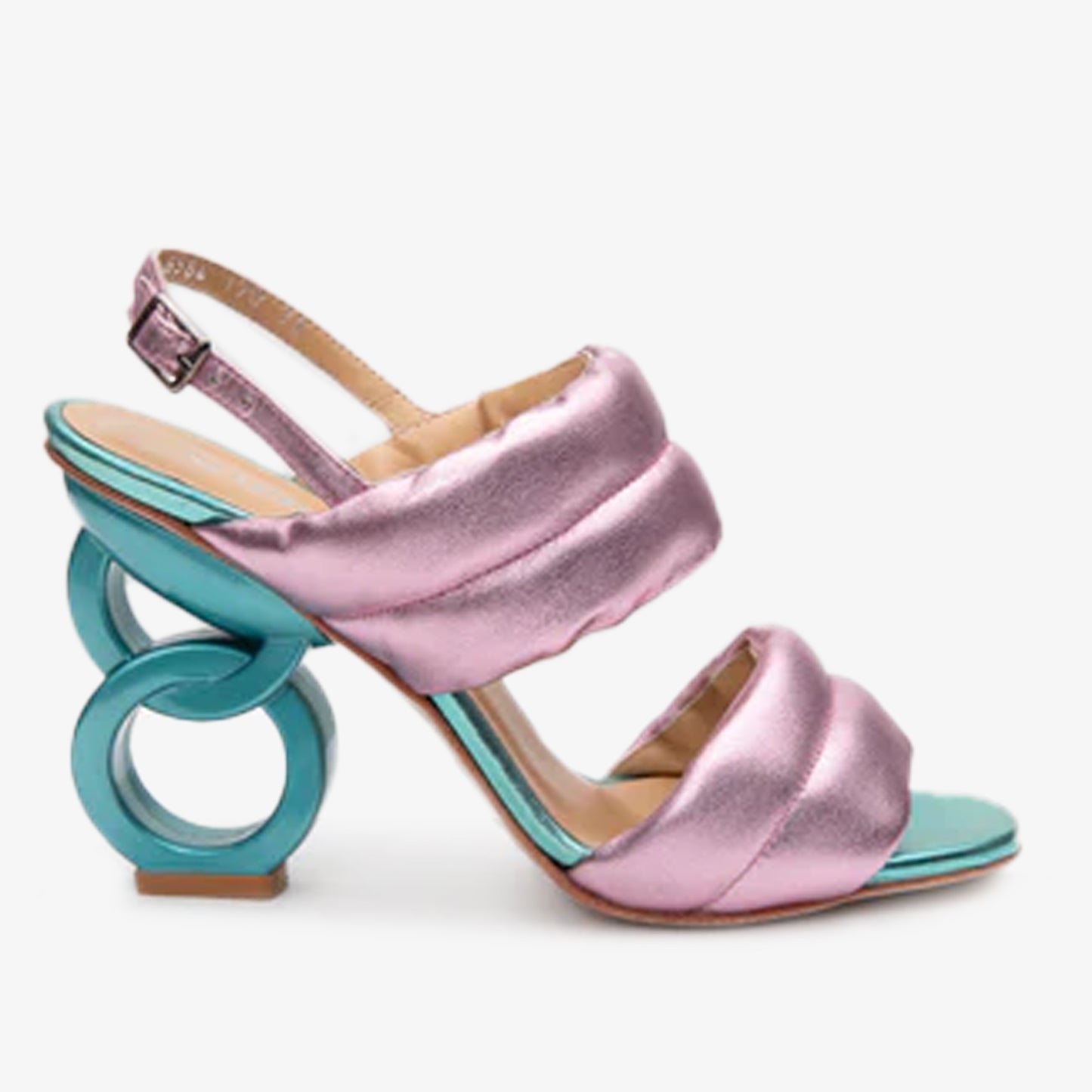 The Zambra Lilac Puffer Leather Women Sandal Final Sale!