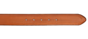 The Maratea Tan & Navy Leather Belt