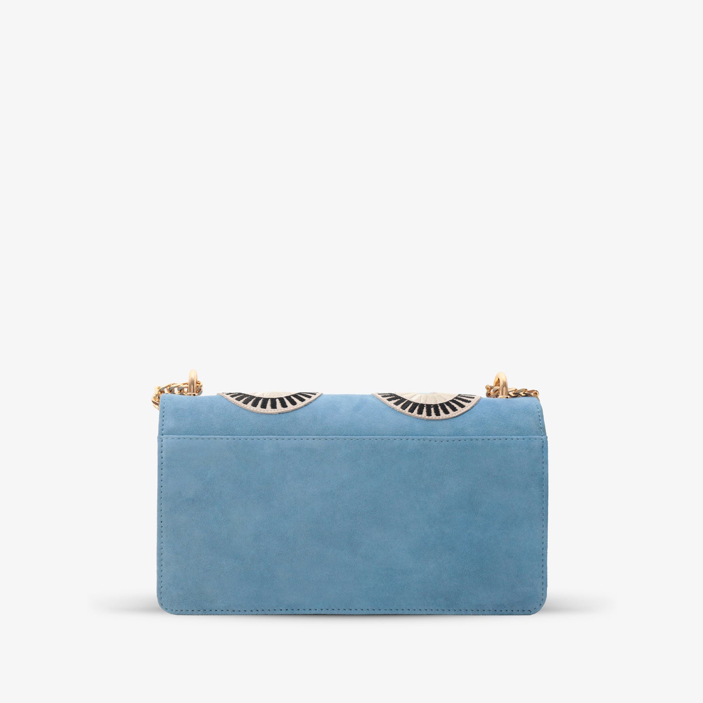 The Parama Blue Suede Leather Handbag