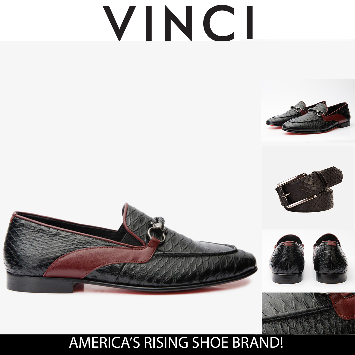 The Milano Black Shoe Bit Loafer Men  Shoe