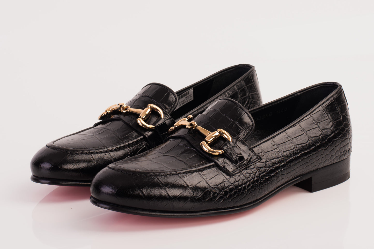 The Monaco Black Leather Men Shoe Bit Loafer