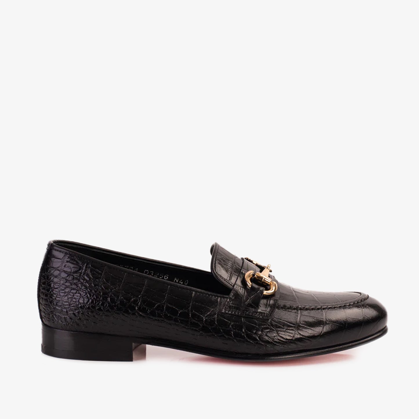 The Monaco Black Leather Men Shoe Bit Loafer