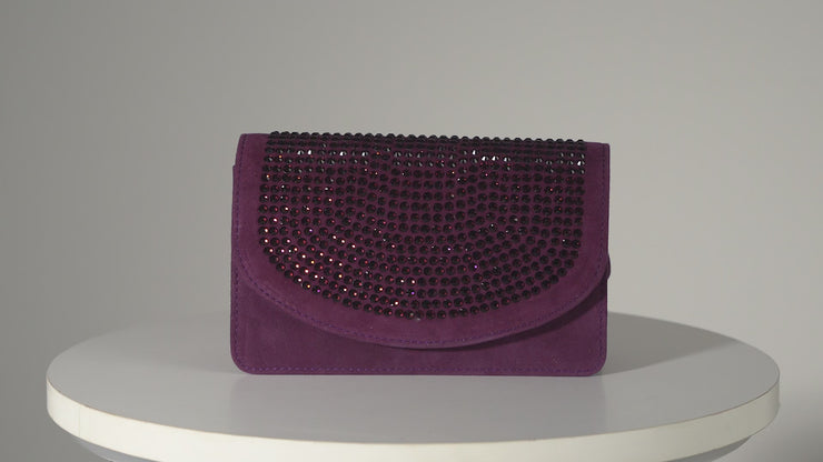 The Maneadero Purple Leather Handbag