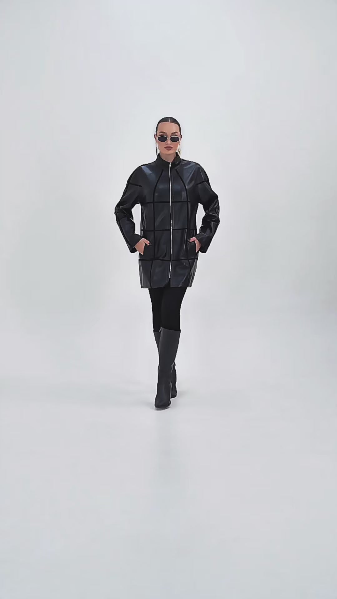 The Prado Reversible Black Leather Women Leather Jacket – Vinci