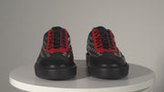 The Messina Black & Gold Woven Leather Sneaker For Men