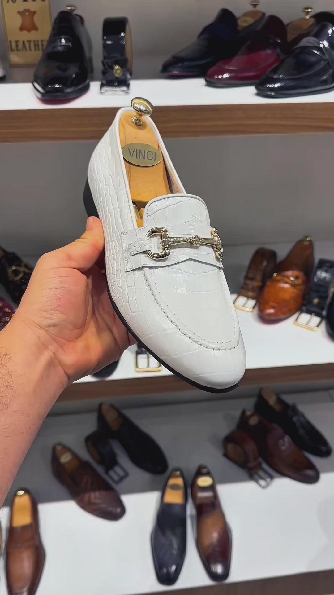The Monaco White Leather Men Shoe Bit Loafer – Vinci Leather