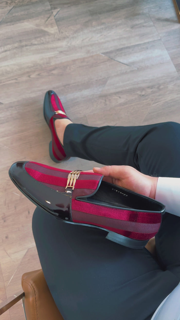 The Pontalto Leather Shoe Burgundy Bit Loafer