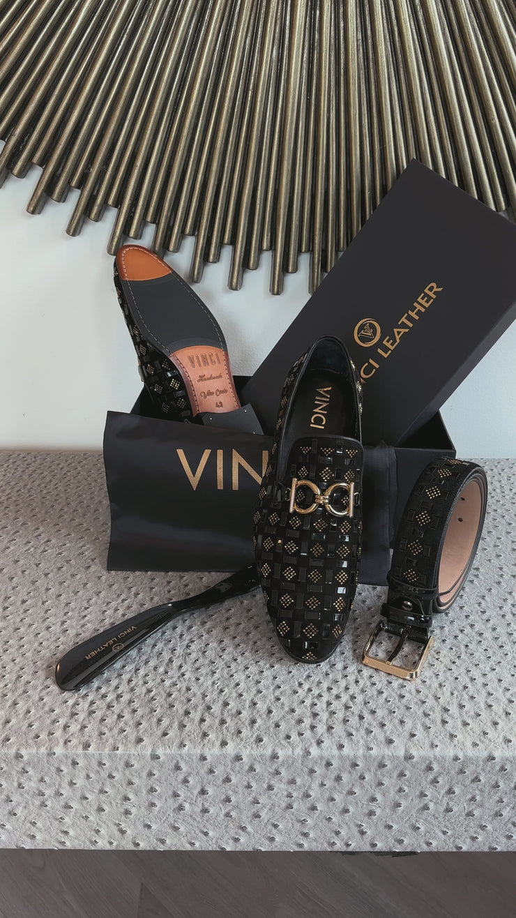 The Vicino Shoe Black Bit Dress Loafer