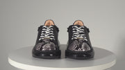 The Venezia Black Leather Sneaker