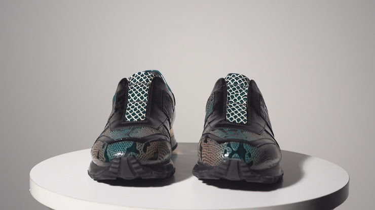 The Milano Snk Green Leather Sneaker