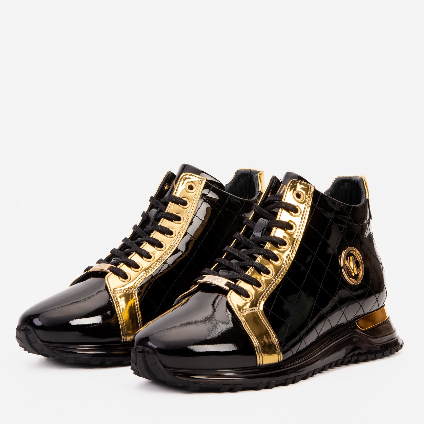 Zapatillas de deporte de caña alta Prestige para hombre en edición limitada en negro y dorado