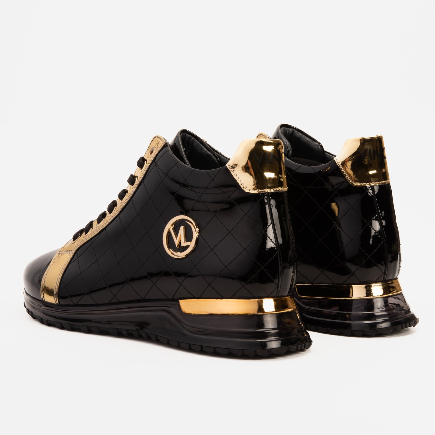 Zapatillas de deporte de caña alta Prestige para hombre en edición limitada en negro y dorado