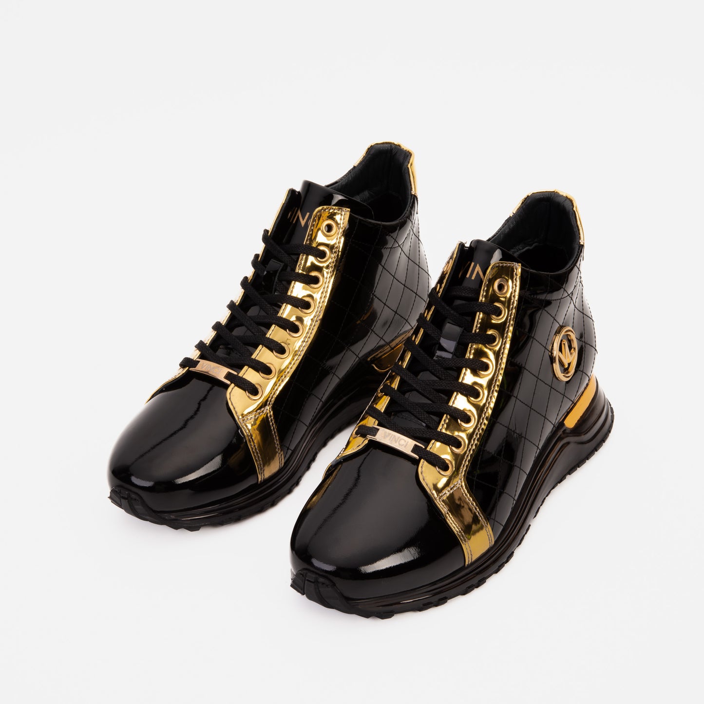 Zapatillas de deporte de caña alta Prestige para hombre en edición limitada en negro y dorado