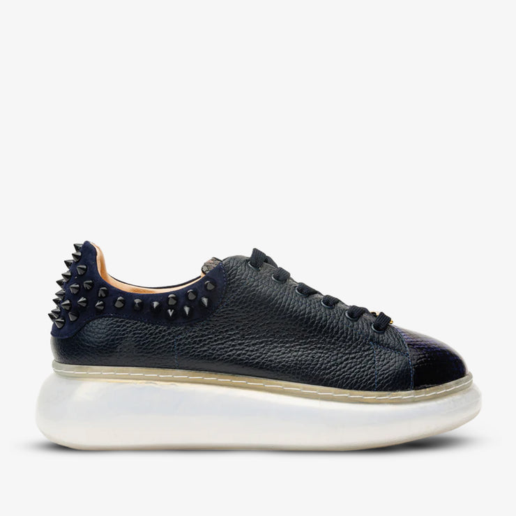 The Venezia Dark Blue Leather Sneaker