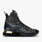 The Infanta High-Top Black Spike Leather Sneaker Limited Edition For Women