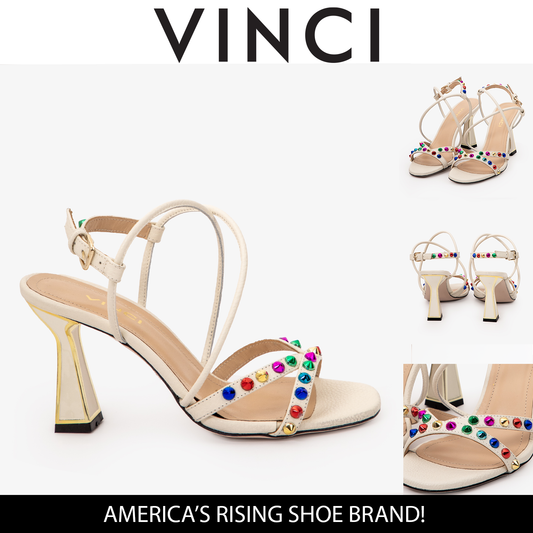 The Aurora Cream Leather Strappy Women Sandal