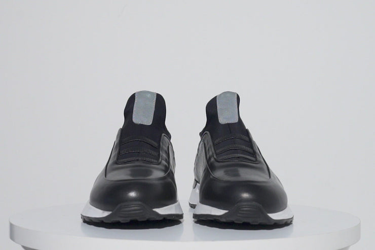 The Sonoma Black Leather Sneaker