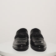 The Dodoma Black Patent  Leather Loafer Shoe