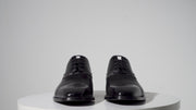 The Yukon Black Single Brogue Cap Toe Oxford Shoe