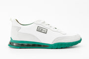 The Tiran White Leather Sneaker