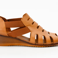 The Atina Tan Leather Sandal Final Sale!