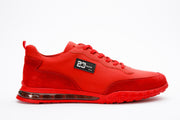 The Tiran Red Leather Sneaker
