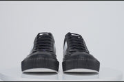 The Rom Black Leather Sneaker