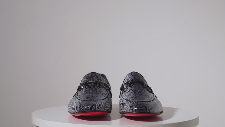 The Milano Black/White Shoe Bit Loafer