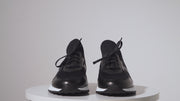 The Nebreska Black Leather Sneaker