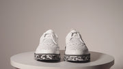 The Tirnova White Leather Flat Show Final Sale!