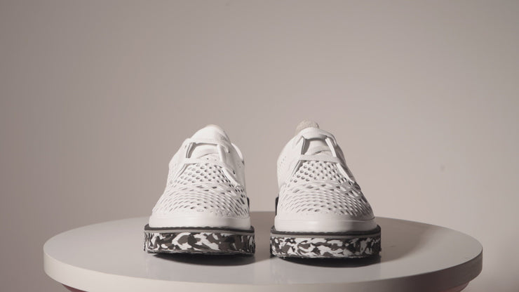 The Tirnova White Leather Flat Show Final Sale!